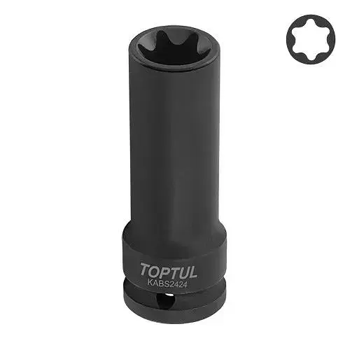 Головка торцевая ударная длинная 3/4 E24 L110 мм Toptul hoz0009340 - фото 1