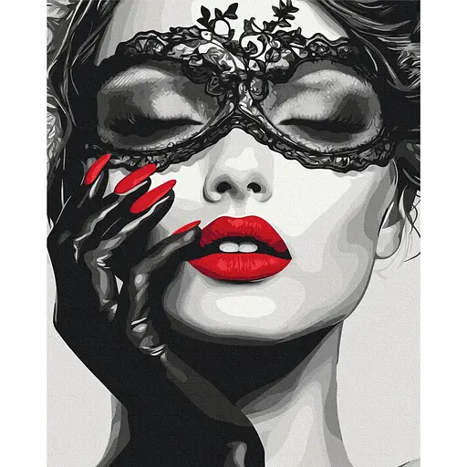 Картина за номерами на підрамнику Brushme Таємниці під маскою