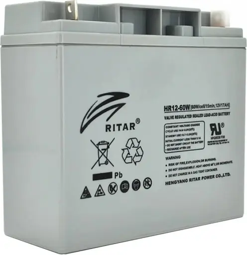 Аккумуляторная батарея для ИБП Ritar AGM VRLA 12 V / 17 А*ч (HR1260W) - фото 1
