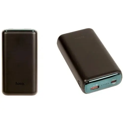 Зовнішній акумулятор Hoco Q1A Kraft Fully Compatible 20000 mAh чорний - фото 3