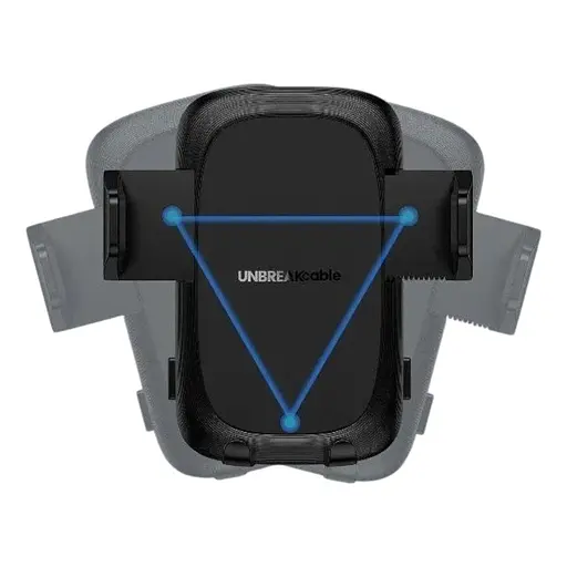 Универсальный держатель для автомобильного телефона с диагональю от 4,7'' до 6,9'' черный