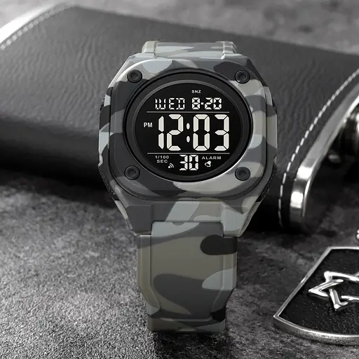 Наручний годинник чоловічий 2160CMGY Camo Grey Skmei acs0030215 - фото 4