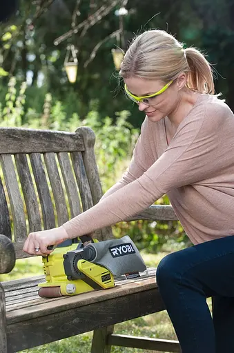 Шлифмашина ленточная Ryobi ONE+ R18BS-0 18В аккумуляторная без АКБ и ЗУ - фото 5