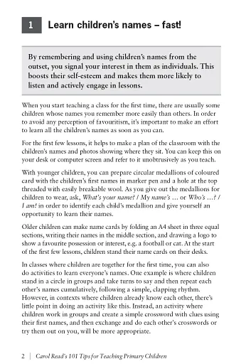 Carol Read’s 101 Tips for Teaching Primary Children - фото 3