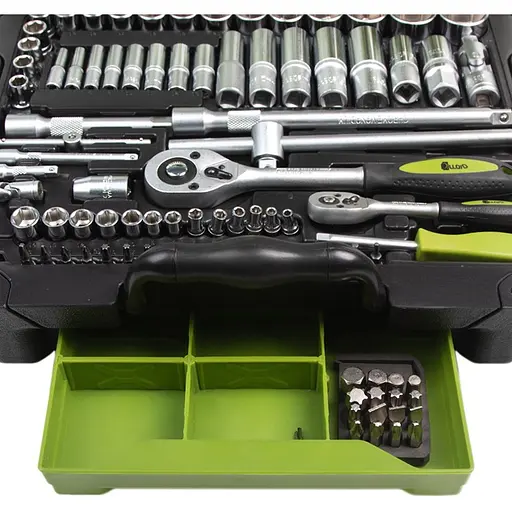 Набор инструментов Alloid универсальный 1/4, 1/2, 115 предметов (НГ-4115П) - фото 4