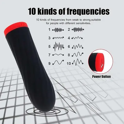 Мини-вибратор «Rechargeable Silicone Touch» 10 режимов вибрации черный K0984-1 - фото 5