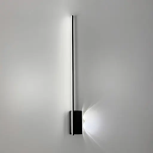 Бра Line F у чорному корпусі із лінзами по правій стороні 80 см Арт. WJ 011/800 L BK - фото 1