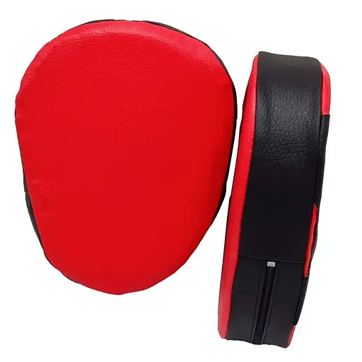 Дитячі боксерські Лапи 2088, 2 штуки, чорно-червоні - фото 3