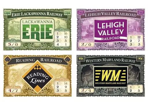 Настольная игра Days of Wonder Билет на поезд - Коллекция карт №5: Объединенное Королевство + Пенсильвания (Ticket to Ride - Map Collection 5: United Kingdom & Pennsy) (англ.) (DOW720123) - фото 4