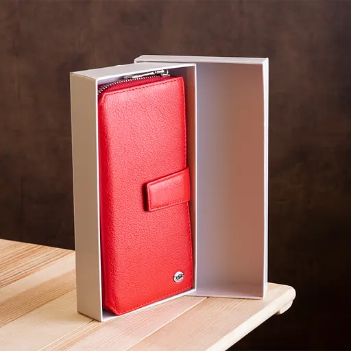 Жіночий шкіряний гаманець (SТ228) ST Leather 10.5х20х3.5 см acs0015528 - фото 9