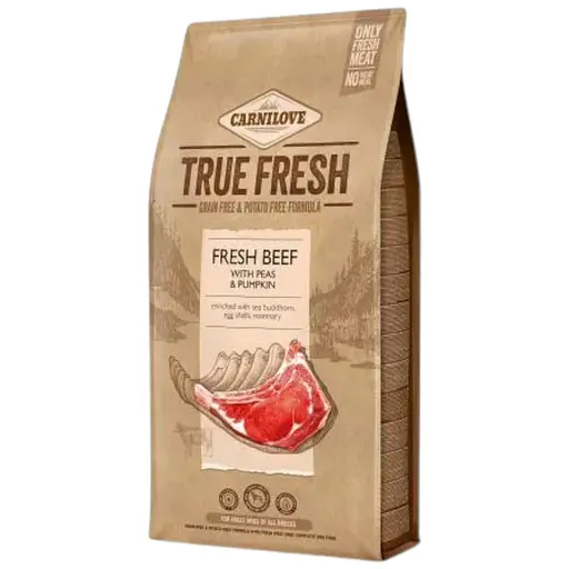 Сухой корм Carnilove True Fresh для взрослых собак всех пород, с говядиной, 11,4 кг - фото 1