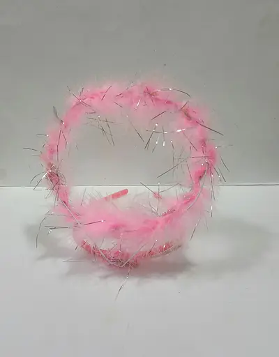 Обруч CEL-169 "Німб" з блискітками (6935539601692) Рожевий - фото 1