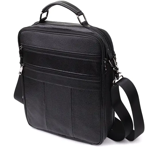 Чоловіча сумка з ручкою для перенесення в руці з натуральної шкіри Vintage 27х33х9,5 см sum0027493 - фото 12