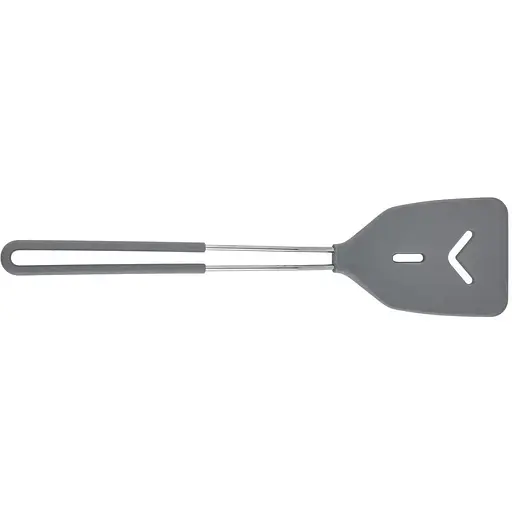 Лопатка кухонная Gusto GT-6301 с отверстиями силиконовая серая (136665) - фото 2