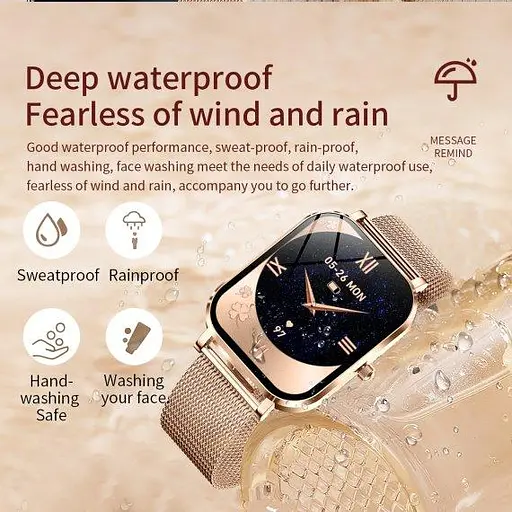 Годинник розумний наручний Smart Miami (Золотисті) - фото 7