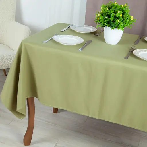 Скатерть ТЕП Aquastop водоотталкивающая Olive 150x150 см (С-04222_30304) - фото 2