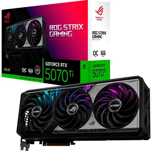 Видеокарта Asus ROG Strix GeForce RTX 5070 Ti OC 16 GB (ROG-STRIX-RTX5070TI-O16G-GAMING) UA [135613]