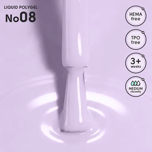 Рідкий полігель Shelly 08 Liquid PolyGel 12 мл - фото 2