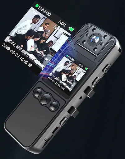 Нагрудна камера WH82 1080 FHD з поворотним об'єктивом - фото 5