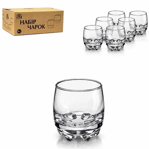 Набір чарок S&T 6 шт. 100 мл (9325) - фото 1