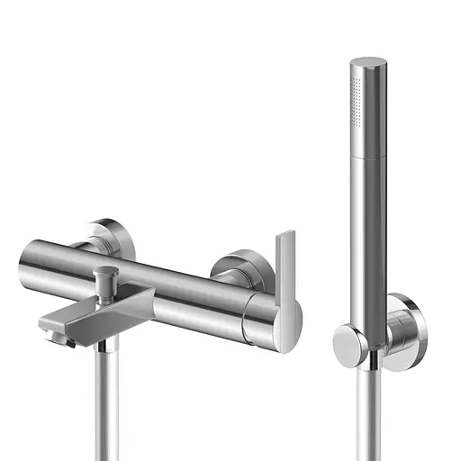 Смеситель для ванны Kohlman Gixs chrome настенный KPL-QW110G Хром - фото 1