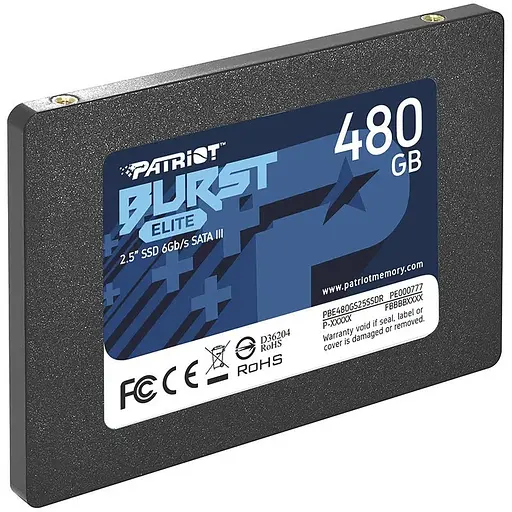 SSD накопичувач Patriot Burst Elite 480GB 2.5" 7 mm SATA III - фото 1