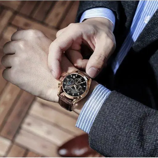 Часы мужские наручные Poedagar Magnat Gold - фото 7