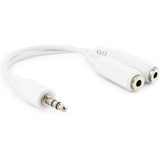 Переходник адаптер Cablexpert CCA-415W Mini-Jack 3.5 папа 2 x Mini-Jack 3.5 мама