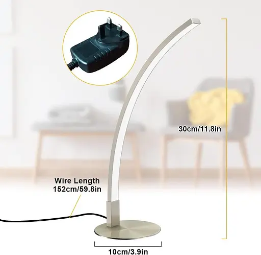 Настільна лампа Eye Care Depuley 6W Arc Type LED 3000K Теплий білий - фото 4