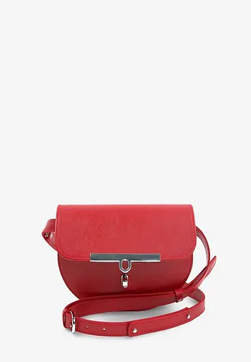 Жіноча шкіряна сумка поясна-кросбоді Bridget червона - фото 3