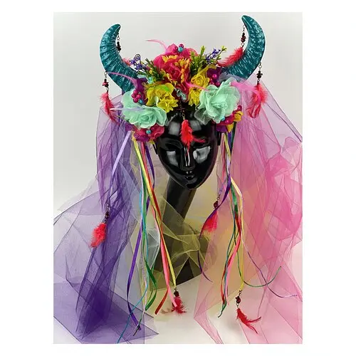 Обруч Фея Rainbow із фатою - фото 1