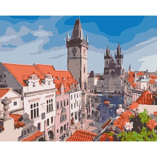 Картина по номерам Вид на Прагу Brushme 40x50 см разноцветная 000277965