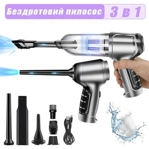 Автомобильный пылесос Suitu ST-6645 Pro мощный ручной беспроводной аккумуляторный мини