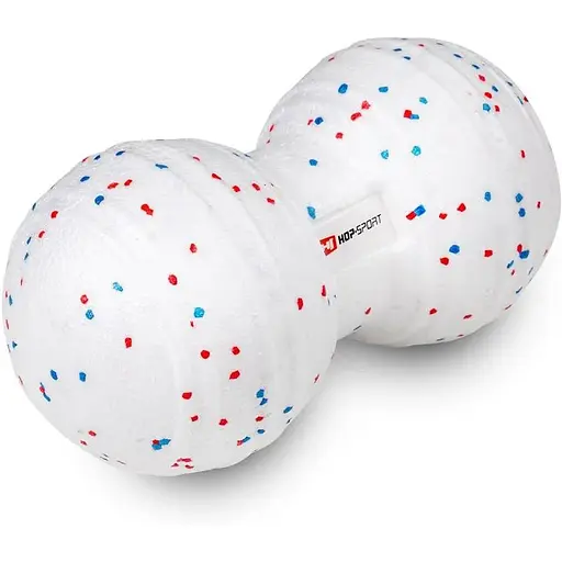 Массажный мяч Hop-Sport HS-P120DMB двойной EPP 120 мм белый - фото 3