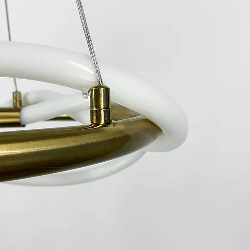 Латунна кільцева люстра ELISION з гнучкою LED стрічкою Line.F Діаметр 60см - фото 3