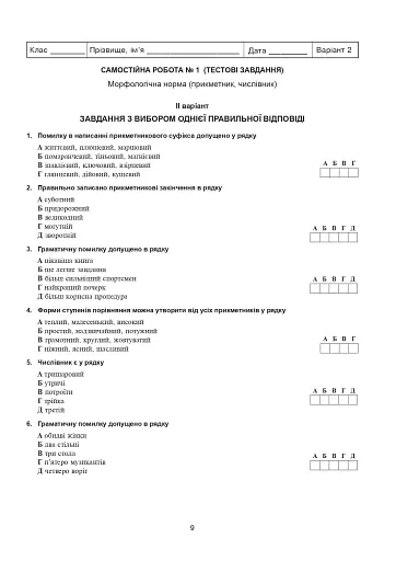 Українська мова та література. 11 клас. Самостійні та контрольні роботи для перевірки знань - фото 7