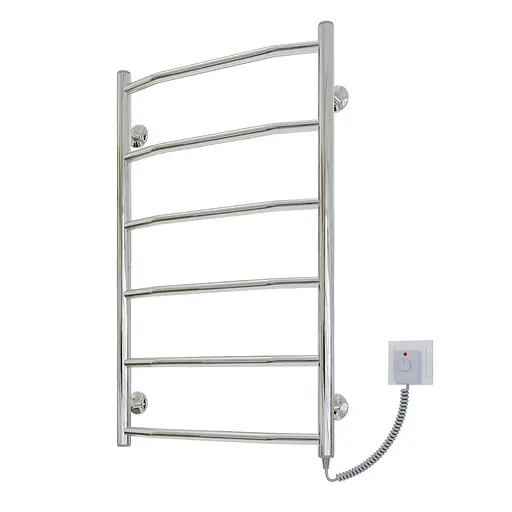 Електрична рушникосушарка Kosser Драбинка Трапеція 700x500/6 ER рег. ДТ09ER, Хром, Праве - фото 1