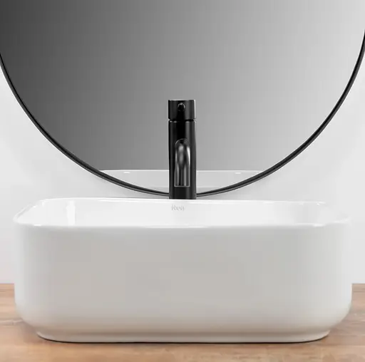 Умивальник Rea Demi Mini White накладний REA-U5064, Білий - фото 6