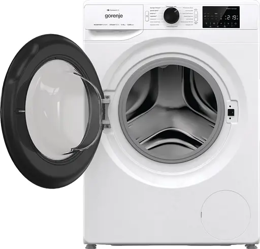 Стиральная машина Gorenje фронтальная 8 кг 1200 A+++ 55 см дисплей инвертор пара Wi-Fi белый - фото 6