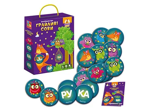 Настільна гра Vladi Toys Грайливі сови  - фото 1
