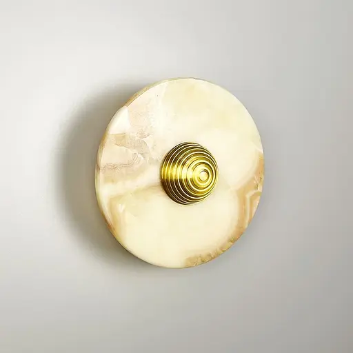 Бра із мармуру жовто-рожевого кольору Ø 20 см Арт. WSC 2-200 WT Line F - фото 5