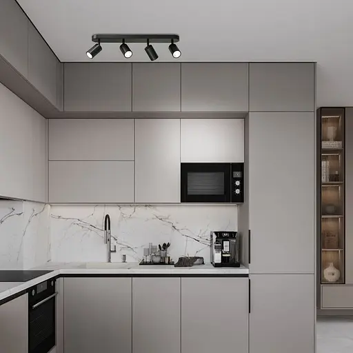 Світильник Videx під лампу 4xGU10 накладний поворотний чорний (VL-SPF05B-WPB) - фото 4