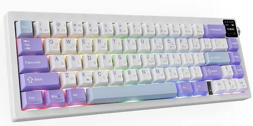 Клавиатура Ajazz AK650 Flying Fish Switch Purple (AK650-FF-PWB) - фото 3