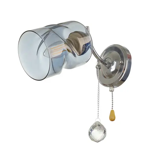 Бра Brille LK-690W/1 E27 CH настінне накладне мінімалізм