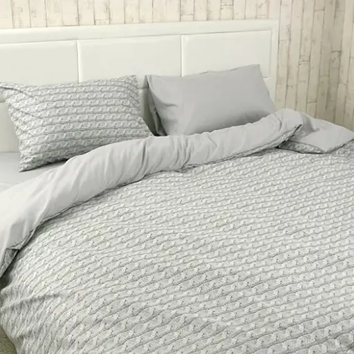 Комплект постельного белья Руно Grey Braid, евро, микрофайбер(Р845.52_Grey Braid)