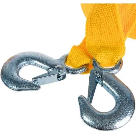 Трос буксир Штурмовик ТРШ-240-2-1 стрічка 2 тонни 40 мм х 4 м жовтий (ТРШ-240-2-1) - фото 2