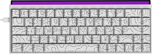 Клавіатура Ajazz NK68 Red switches Side contour White (NK68-R-S-W) - фото 1