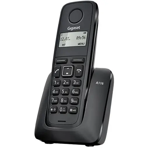 Gigaset Радіотелефон DECT A116 Black