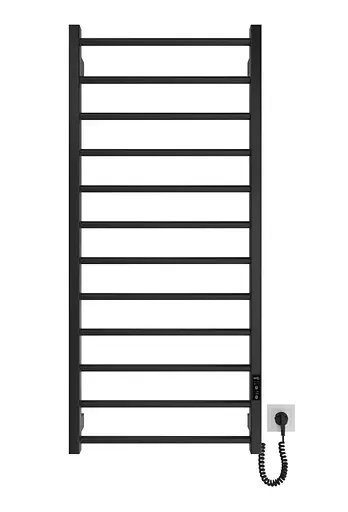 Электрический полотенцесушитель HF Leeds 1170x530 black matte 6.1.0805.06.BM, Черный матовый, универсальное (коннектор), Электронный - фото 2