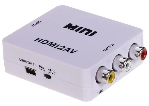 Конвертер Hdmi to AVВхід Hdmi мама -- Вихід 3RCA мама - фото 2